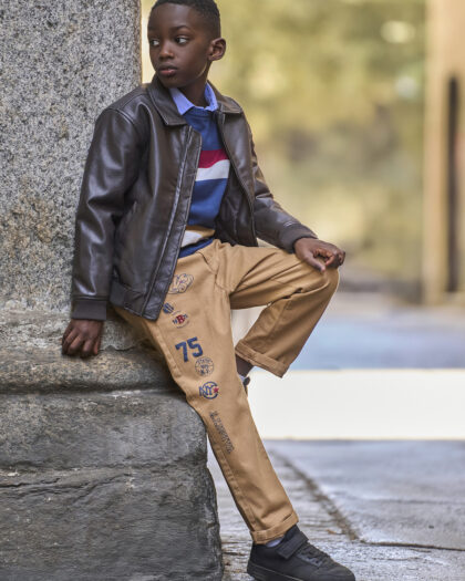 Pantaloni Chinos Drill Elasticizzato