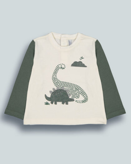 Tshirt Bicolore Dinosauri