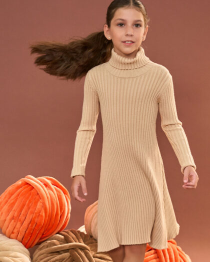 Vestito Maglia A Coste