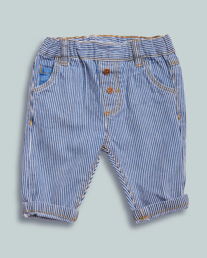 Pantaloni Denim Rigato