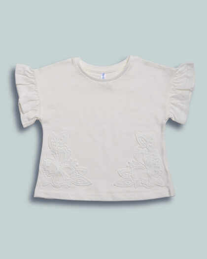 Tshirt Fiori Macramè