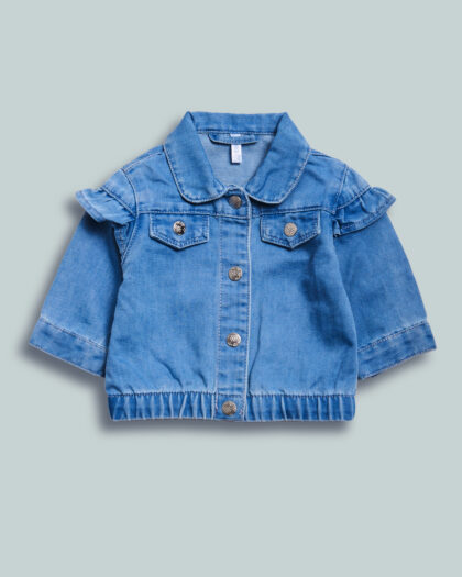 Giubbotto Felpa Finto Denim